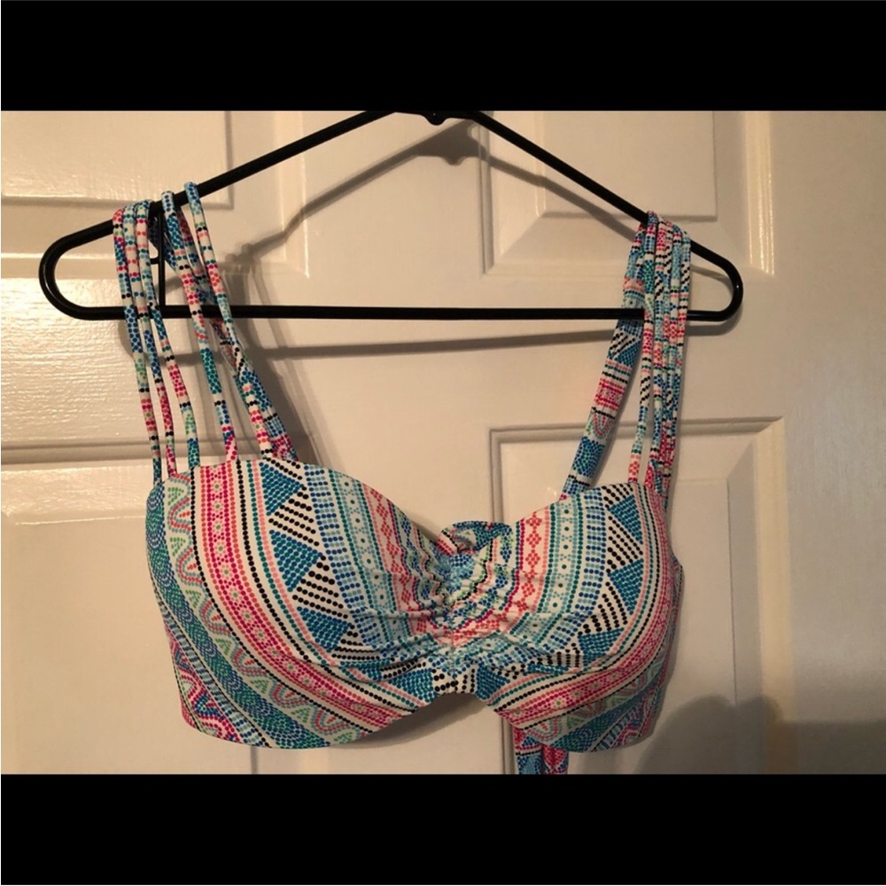 Colorful Patterned Bikini Top